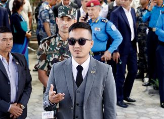 नेपाल–चीन सीमा नाका रसुवागढीमा पुगे गृहमन्त्री गुरुङ