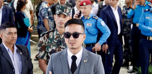 नेपाल–चीन सीमा नाका रसुवागढीमा पुगे गृहमन्त्री गुरुङ