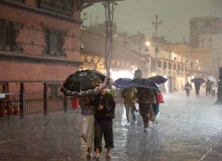 देशभर मनसुनी प्रभाव कायम, तीन प्रदेशमा भारी वर्षाको सम्भावना